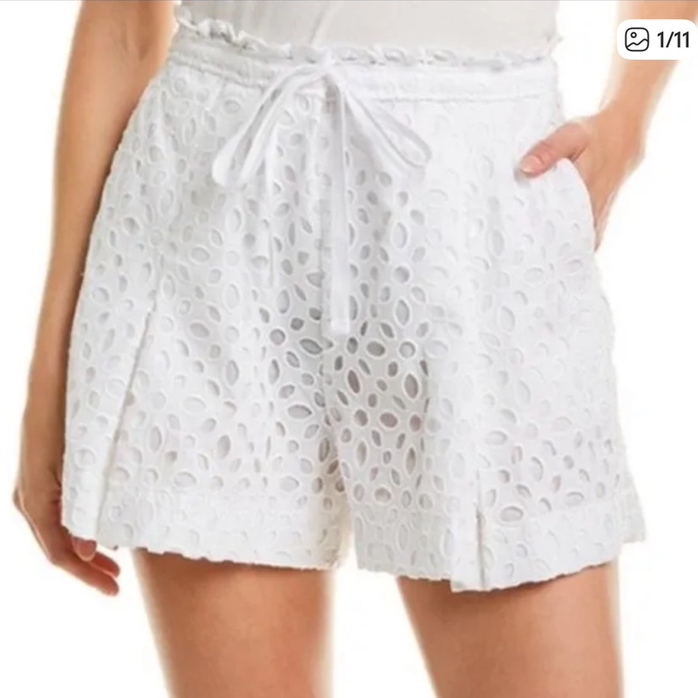 J. Crew Belair White Eyelet Lace Shorts in new condition size 4 tags removed - Picture 3 of 3
